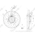 Ventiladores del radiador de refrigeración del motor eléctrico 1K0959455AP para VW